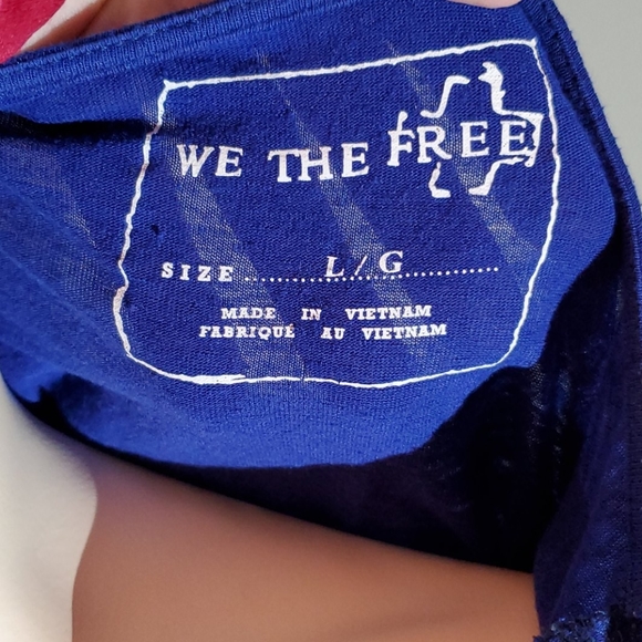 Free People Cold Shoulder Short Sleeve top (Large) - Picture 5 of 11